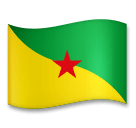Drapeau de la Guyane française Émoji LG