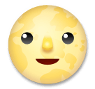 Lua cheia com cara Emoji LG