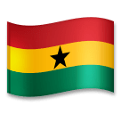Флаг Ганы Эмодзи на телефонах LG