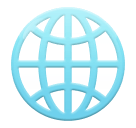Globus mit Meridianen Emoji LG