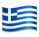 Флаг Греции Эмодзи на телефонах LG