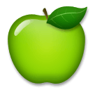 🍏 Зеленое яблоко Эмодзи на телефонах LG