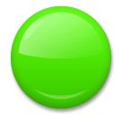 🟢 Círculo verde Emoji en LG