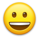 😀 Cara con amplia sonrisa Emoji en LG