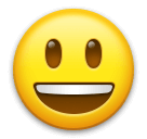 😃 Grinsendes Gesicht mit geöffnetem Mund Emoji auf LG
