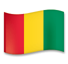 Drapeau de la Guinée Émoji LG