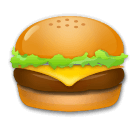Hamburger Emoji on LG Phones