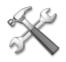 Hammer und Schraubenschlüssel Emoji LG