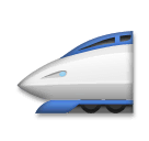 High-Speed Train Emoji on LG Phones