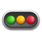Horizontal Traffic Light Emoji on LG Phones
