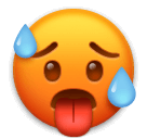 🥵 Cara de calor Emoji en LG