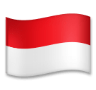 Флаг Индонезии Эмодзи на телефонах LG