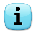 Piktogramm für Informationen Emoji LG