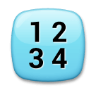 Símbolo de entrada con números Emoji LG
