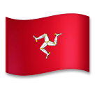 Bandeira da Ilha de Man Emoji LG
