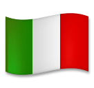 Флаг Италии Эмодзи на телефонах LG