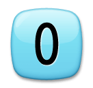 0️⃣ Tecla del número cero Emoji en LG