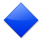 🔷 Losango azul grande Emoji nos LG