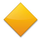 Large Orange Diamond Emoji on LG Phones