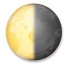 Last Quarter Moon Emoji on LG Phones