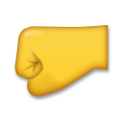 🤛 Left-Facing Fist Emoji on LG Phones
