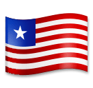 Bandera de Liberia Emoji LG