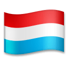 Flagge von Luxemburg Emoji LG
