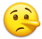 🤥 Cara de mentiroso Emoji en LG