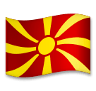 Bandera de Macedonia del Norte Emoji LG