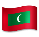 Flagge der Malediven Emoji LG