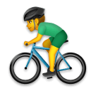 🚴‍♂️ Man Biking Emoji on LG Phones