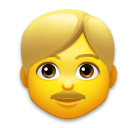 👱‍♂️ Man: Blond Hair Emoji on LG Phones