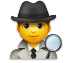 🕵️‍♂️ Hombre detective Emoji en LG