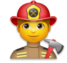 👨‍🚒 Pompier Émoji sur LG