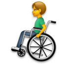 👨‍🦽 Homme dans un fauteuil roulant manuel Émoji sur LG