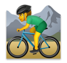 🚵‍♂️ Man Mountain Biking Emoji on LG Phones