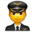 👨‍✈️ Hombre piloto Emoji en LG
