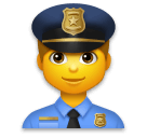 👮‍♂️ Hombre policía Emoji en LG