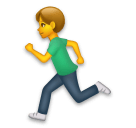 🏃‍♂️ Hombre corriendo Emoji en LG