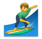 Mannelijke Surfer on LG