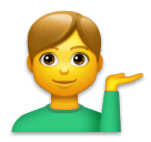 💁‍♂️ Mann am Informationsschalter Emoji auf LG