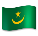Bandeira da Mauritânia Emoji LG