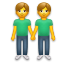 Dos hombres de la mano Emoji LG