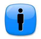 🚹 Simbolo con immagine stilizzata di uomo Emoji su LG