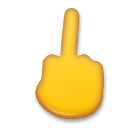 🖕 Middle Finger Emoji on LG Phones