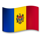 Bandiera della Moldavia Emoji LG