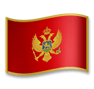 Flagge von Montenegro Emoji LG