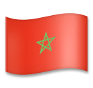 Flagge von Marokko Emoji LG