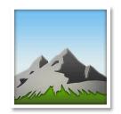 Mountain Emoji on LG Phones