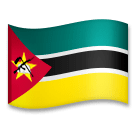 Флаг Мозамбика Эмодзи на телефонах LG